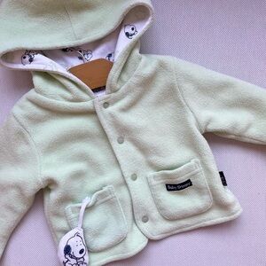 Vintage Baby Snoopy Hooded Jacket with snoopy rattle